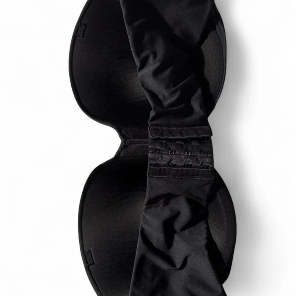 Maidenform Custom Lift Strapless Underwire Bra Black 38DD Style 09417